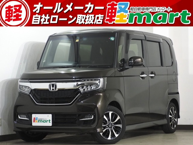 N-BOXカスタム G L ホンダセンシング Bカメ ETC シ-トH Pスラ ACC ナビTV BT LED