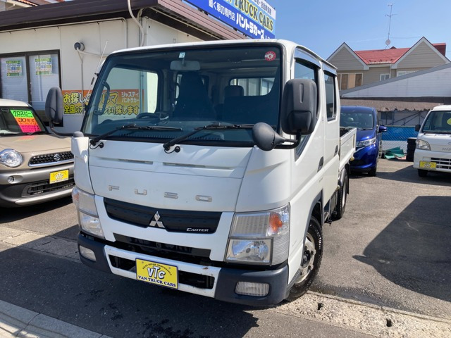 キャンター 3.0 ダブルキャブ ロング 全低床 ディーゼル 4WD AT ラジオデッキ 後輪ダ...