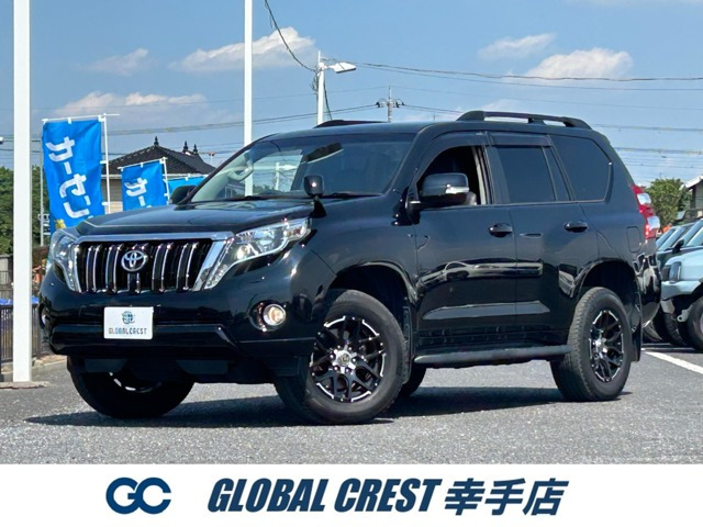 ランドクルーザープラド 2.7 TX Lパッケージ 4WD 1年保証付 7人乗 冷暖房付黒革シート
