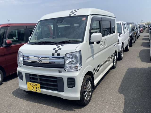 エブリィバン　4WDターボ DA17V AT PW PS 検R9年6月 滋賀発　101543km　ハイルーフ　アルミホイール　HID　ナビ　ドラレコ　ETC FUJITSUBO】オーソライズ A-K｜DA17V エブリイ バン ターボ 2WD・4WD