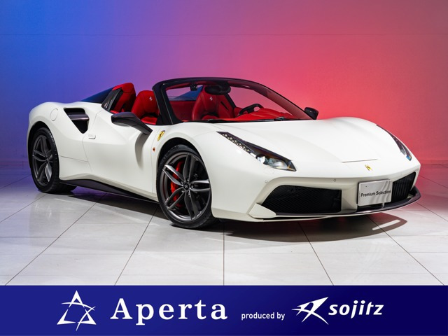 488スパイダー F1 DCT 正規D車Fリフター赤革カーボン+LED保証付