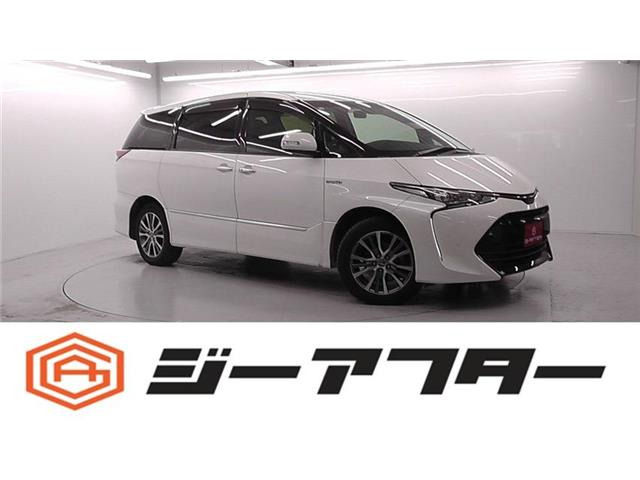 エスティマハイブリッド 2.4 アエラス プレミアムG 4WD 純正9型ナビ後席モニター電動...