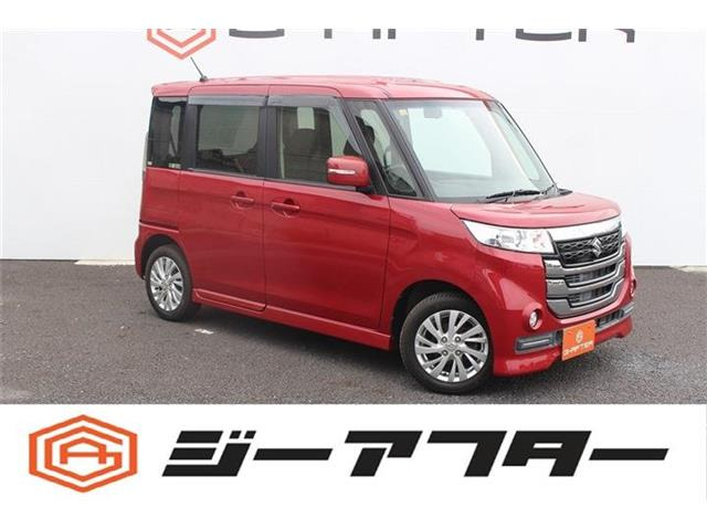 スペーシアカスタム Z 社外ナビ両側スライドHIDライト純正AW