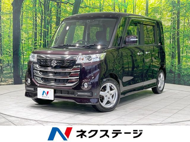 スペーシアカスタム Zターボ デュアルカメラブレーキサポート 4WD 