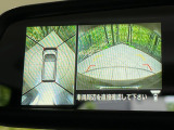 【アラウンドビューモニター】専用のカメラにより、上から見下ろしたような視点で360度クルマの周囲を確認することができます☆死角部分も確認しやすく、狭い場所での切り返しや駐車もスムーズに行えます。