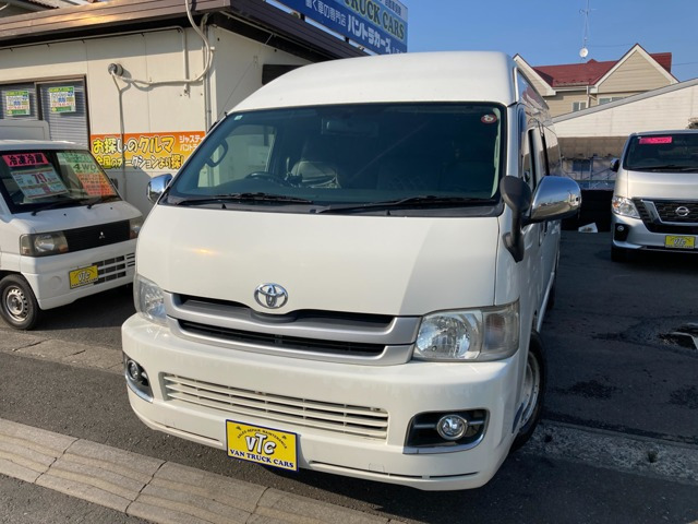 ハイエースバン 2.7 DX ワイド スーパーロング ハイルーフ 4WD 左スライドドア ナビ ...
