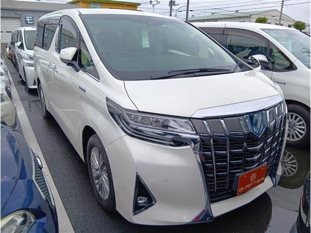 アルファード ハイブリッド 2.5 G E-Four 4WD 純正10型ナビTV両側電動Bカメラ白革LED