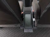 運転席と助手席の間のトレイ。ハンドバックなど薄めの手持ちかばんを横に置いておけます。