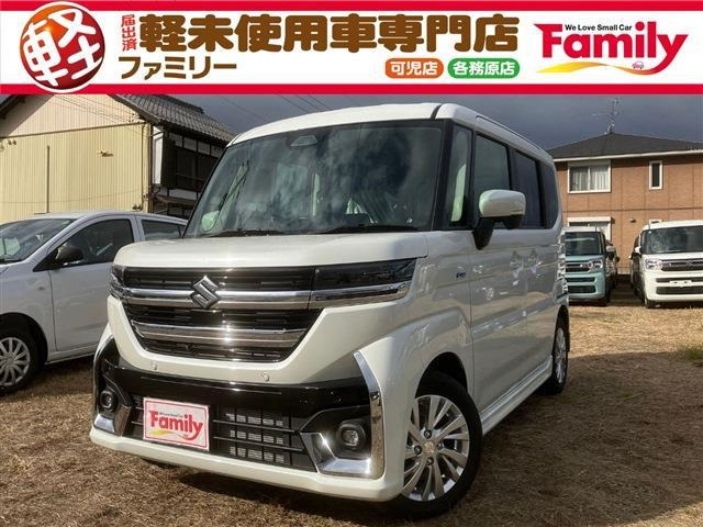 スペーシアカスタム ハイブリッド(HYBRID)  GS 純正ナビ 全方位モニター 届出済未使用車