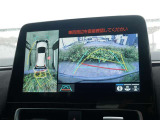 バックモニター(黄色いガイドラインのお陰で、駐車がしやすいです。真上から見下ろしたアングル付きです)