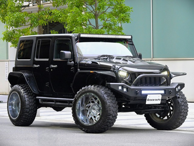 ラングラー アンリミテッド スポーツ 4WD 社外22AW リフトUP 社外バンパ- 新品ナビTV