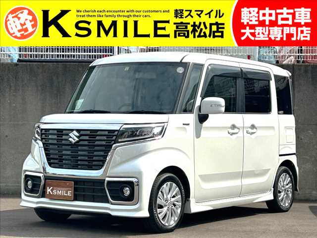 スペーシアカスタム ハイブリッド(HYBRID)  GS ナビ・ETC・スマートキー・純正アルミ