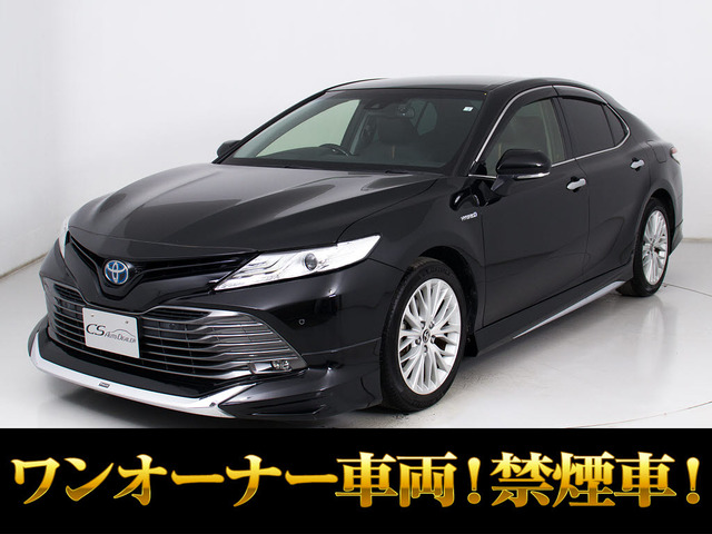 カムリ 2.5 G レザーパッケージ HV 禁煙ワンオーナー 黒本革 モデリスタエアロ
