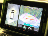【全方位モニター用カメラ】専用のカメラにより、上から見下ろしたような視点で360度クルマの周囲を確認することができます☆死角部分も確認しやすく、狭い場所での切り返しや駐車もスムーズに行えます。