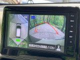 【アラウンドビューモニター】専用のカメラにより、上から見下ろしたような視点で360度クルマの周囲を確認することができます☆死角部分も確認しやすく、狭い場所での切り返しや駐車もスムーズに行えます。