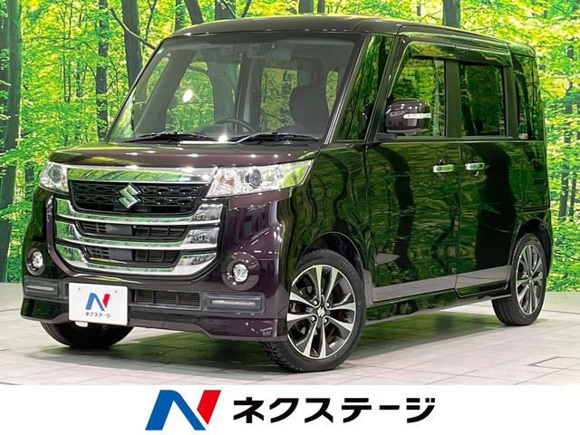 スペーシアカスタム Zターボ デュアルカメラブレーキサポート 4WD 