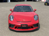 ポルシェ911GT3 スポーツクロノパッケージ カーマインレッド フロントリフト クラブスポーツパッケージ スポーツバケットシート スポーツエグゾースト ナビ バックカメラ ETC