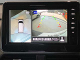 クルマを空から見たような映像が映る、アラウンドビューモニターで、車両周辺の安全確認も一目できます!小さなお子様や障害物も確認できるので、運転のしやすさだけでなく事故防止にも役立ち安心して駐車できます♪