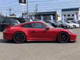 ポルシェ911GT3 スポーツクロノパッケージ カーマインレッド フロントリフト クラブスポーツパッケージ スポーツバケットシート スポーツエグゾースト ナビ バックカメラ ETC