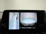 サイドブラインドカメラです。左前方を映します。巻き込みの確認ができますよ