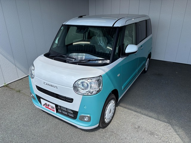 ムーヴキャンバス ストライプス G 4WD 届出済未使用車 USB充電 オートライト