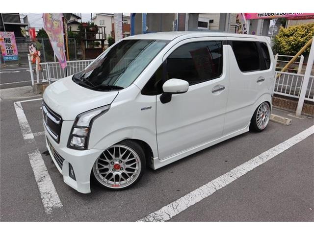 ワゴンRスティングレー ハイブリッド(HYBRID) X エアロ BBS16アルミ 車高調