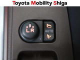 ドアの施錠・解錠と連動してドアミラーが開閉します。鍵の閉め忘れの確認にとても便利です♪