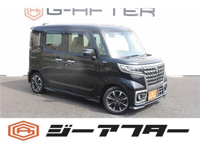 スペーシアカスタム ハイブリッド(HYBRID)  XSターボ MC後モデル8型ナビBカメラ両側...
