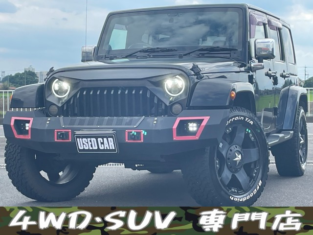 ラングラー アンリミテッド サハラ 4WD 1オーナー 社外グリル・ライト・マフラー