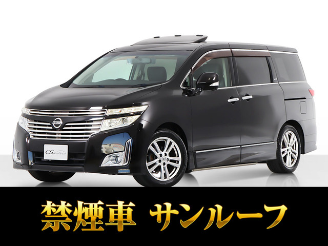 エルグランド  350VIP サンルーフ リアエンタメ 黒本革 禁煙