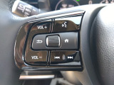 ステアリングリモコンスイッチにてオーディオ操作可能となっております。運転にも集中できます。