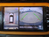 アラウンドビューモニターは車両の上空から見下ろすような映像で全方向見れるので、車庫入れが楽になります♪
