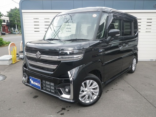 スペーシアカスタム ハイブリッド(HYBRID)  GS 4WD マットバイザーフルセグナビカメラ