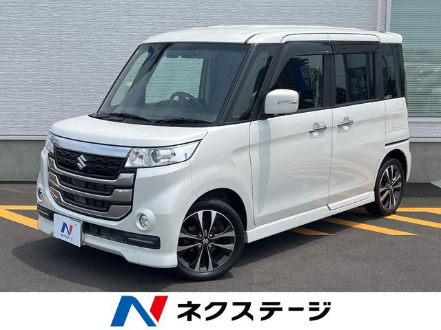 スペーシアカスタム Zターボ デュアルカメラブレーキサポート 4WD 