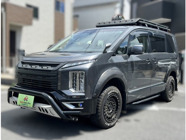 デリカD:5 2.2 G パワーパッケージ 4WD ルーフラック リアラダー ジャオスグリル