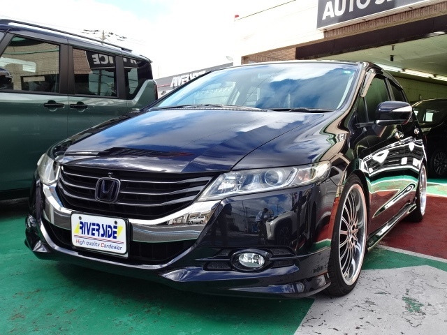 オデッセイ 2.4 アブソルート 純正HDDナビバックカメラ車高調19AW
