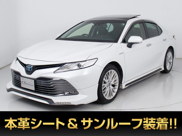 カムリハイブリッド 2.5 レザーパッケージ TRDエアロカスタム サンルーフ 黒本革シート