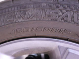 165/60R15   タイヤサイズです。 タイヤのご相談も石川トヨペットカローラにお任せください