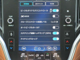 センターインフォメーションディスプレイ、車両側の各種設定画面です。