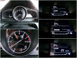 メーター内には、外気温・平均車速・平均燃費・瞬間燃費・走行可能距離のECO情報が表示できる機能があります!