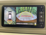 【パノラマモニター】専用のカメラにより、上から見下ろしたような視点で360度クルマの周囲を確認することができます☆死角部分も確認しやすく、狭い場所での切り返しや駐車もスムーズに行えます。