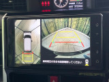 【パノラミックビューモニター】専用のカメラにより、上から見下ろしたような視点で360度クルマの周囲を確認することができます☆死角部分も確認しやすく、狭い場所での切り返しや駐車もスムーズに行えます。