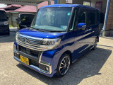 人気のタントカスタムが入庫しました。ディープブルークリスタルマイカです。
