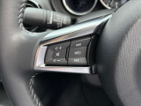 オーディオ操作もステアリングスイッチで対応可能。運転に集中することができますね。