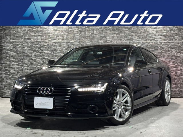 A7スポーツバック 2.0 TFSI クワトロ Sラインパッケージ 4WD 保証付/黒革/ACC/衝突軽...