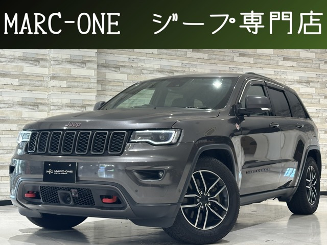 グランドチェロキートレイルホーク 4WD1年保証付 黒ハーフレザー Carplay ETC