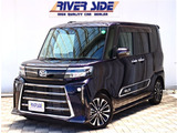 ダイハツ タントカスタム RS  スマアシ社外ナビOPメッキガーニッシュ
