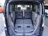 リアシートを使用しない時はこの通り更に広々ラゲッジスペースの出来上がりです、たくさんの荷物が積み込み可能です!
