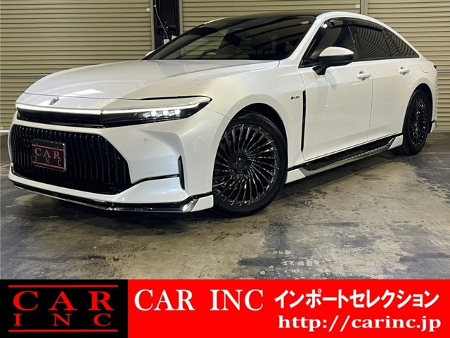 クラウンZ 燃料電池車ガラスルーフ モデリスタエアロ 黒革