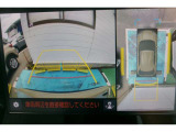 パノラミックビューモニター付きです。車両を上から見たような映像をディスプレイオーディオ画面に表示。運転席からの目視だけでは見にくい、車両周辺の状況をリアルタイムでしっかり確認できます。